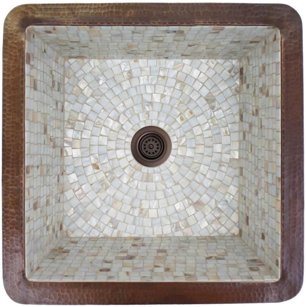 Square Mosaics Sink - Dark Bronze