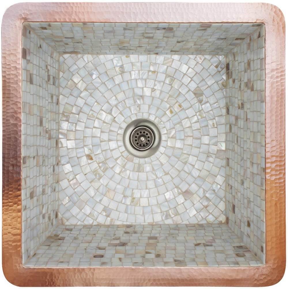 Square Mosaics Sink Dark Bronze - Undermount