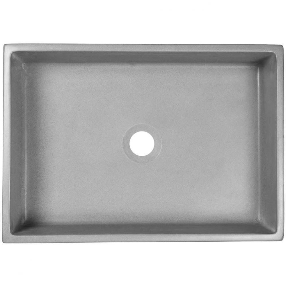 PHOEBE: Concrete Rectangle Vessel Sink