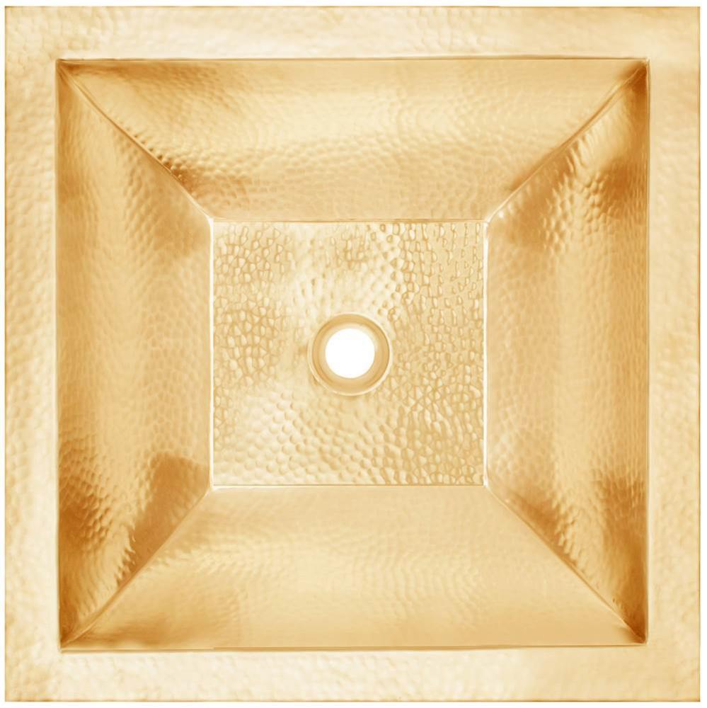 Coco Shallow Square Builder's Series Hammered Metal