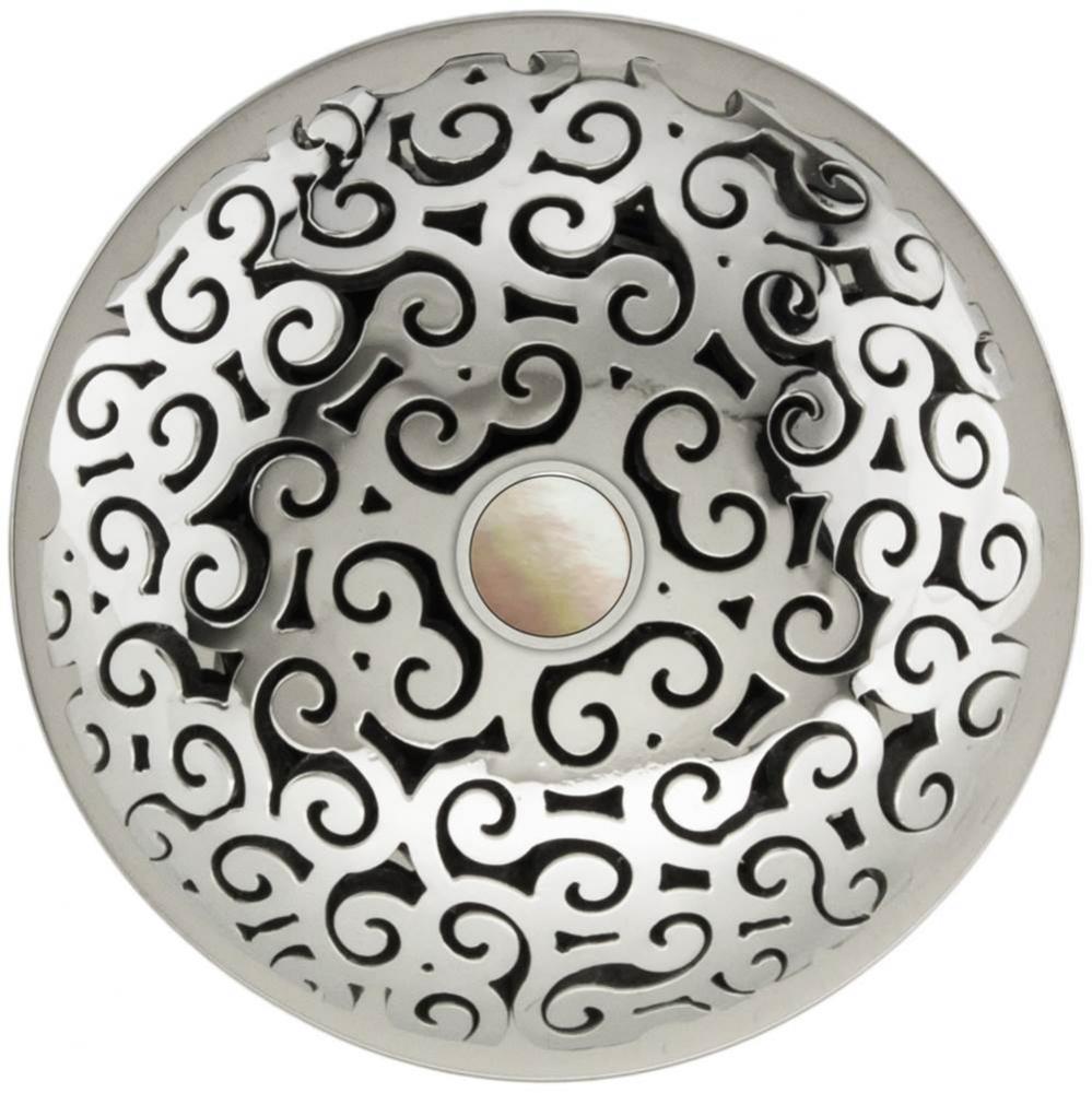 Swirl Grid with Mother of Pearl Screw