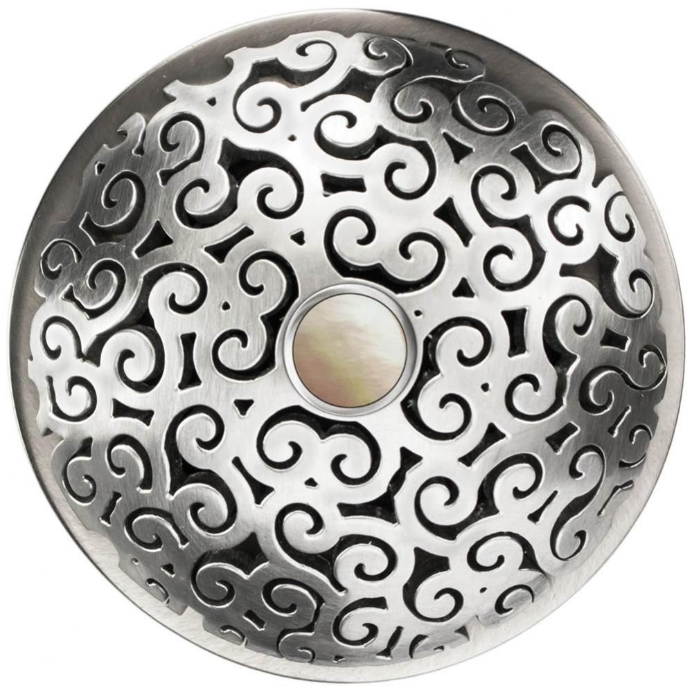 Swirl Grid with Mother of Pearl Screw