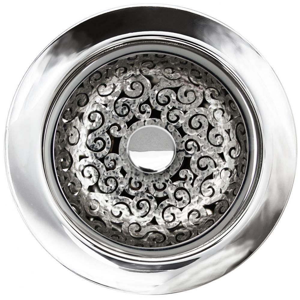 Swirl Disposal Flange with Decorative Basket Strainer Stopper