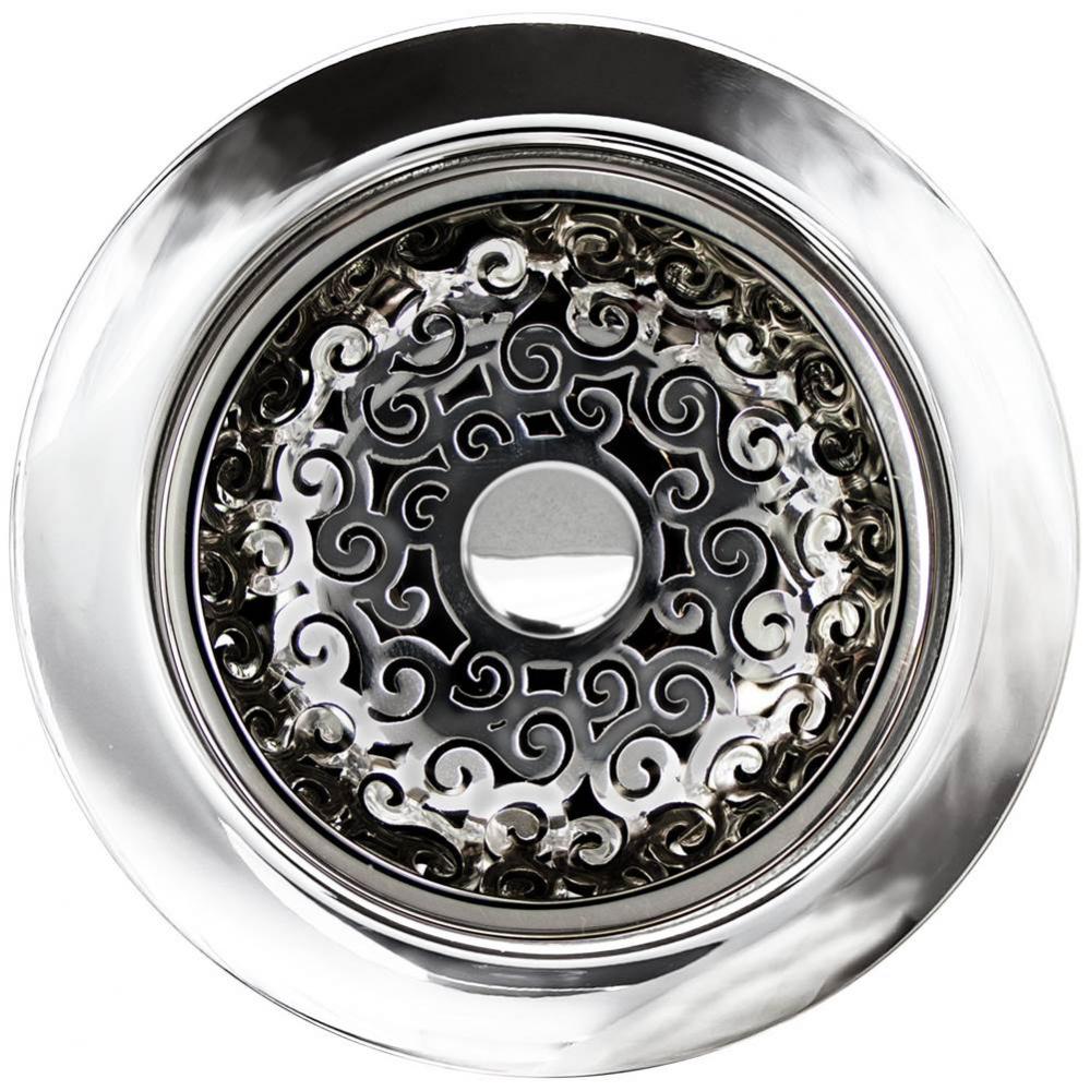 Swirl Disposal Flange with Decorative Basket Strainer Stopper