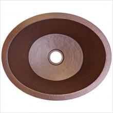 Linkasink C022 WC - Oval Flat Bottom  - Weathered Copper