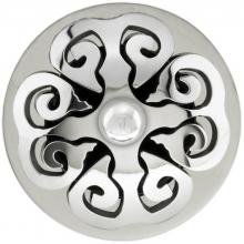 Linkasink D012 PS-SCR01-N - Hawaiian Quilt Grid Strainer - Satin Smooth Finish, Sphere Screw, No Overflow