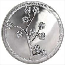 Linkasink D709 - P - Floral - Polished Stainless Steel