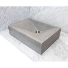 Linkasink AC06 G - RIDER: Concrete Rectangle Sloped Sink