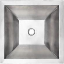 Linkasink BLD112 SS - Coco Square Smooth Builder''s Series - Satin Stainless Steel