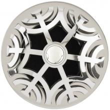 Linkasink D011 PS-SCR03-N - Maze Grid Strainer - Polished Smooth Finish..White Stone Screw, No Overflow