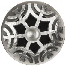 Linkasink D011 SH-SCR01-O - Maze Grid Strainer - Satin Hammered Finish..Sphere Screw, With Overflow