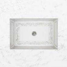 Linkasink MI10 W - Floral Frame Mother of Pearl Inlay - Undermount