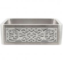 Linkasink PNL105 SS - Panel - Filigree - Satin Stainless Steel