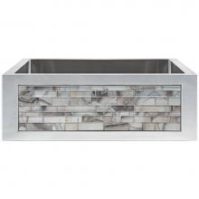 Linkasink PNL201 - Panel - Metallic Agate Glass Tiles - Not Removable
