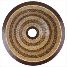 Linkasink V002 DB - Round Flat Bottom Mosaic Large - Dark Bronze