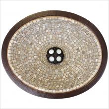 Linkasink V003 WC - Oval Mosaic Small - Weathered Copper