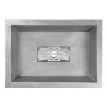 Linkasink AC05DIG-GM008SS - OLIVER: Concrete Rectangle Sink with Grate Recess