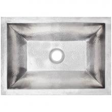 Linkasink BLD107-2SS - Coco Rectangular Builder's Series Hammered Metal