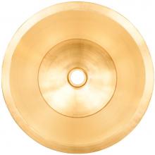 Linkasink CS016AUB - Smooth Small Round Flat Bottom Bar/Utility, 1.5'' drain opening