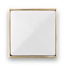 Linkasink VH006PB-01 - 3'' Artisan Glass Prism Vanity Hardware, Small Square with White Prism