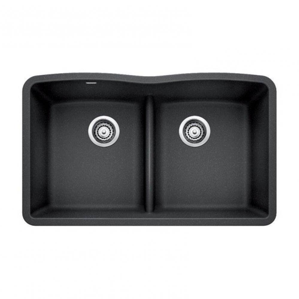 SILGRANIT® Double Bowl 50/50 Low Divide Undermount Sink