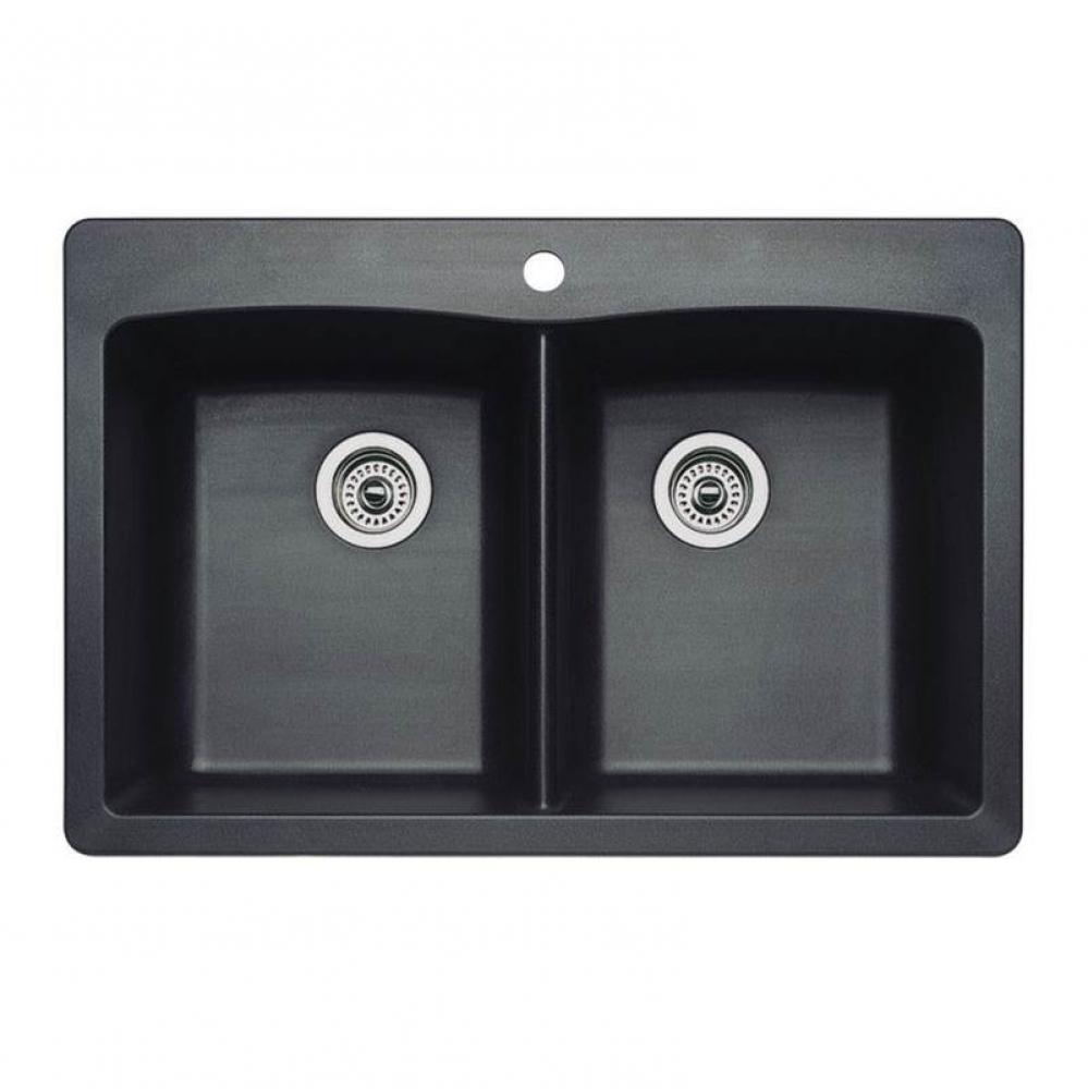 SILGRANIT® Double Bowl 50/50 Dual Mount Sink