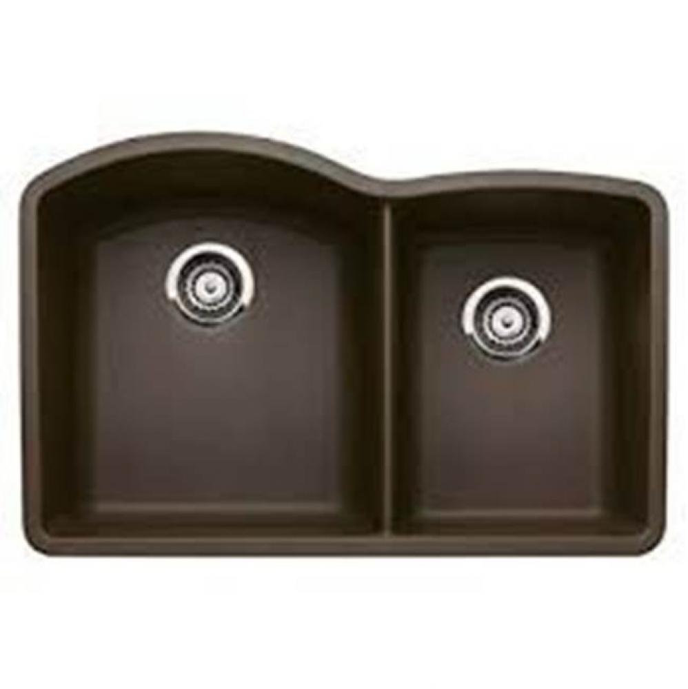 SILGRANIT® Double Bowl 60/40 Offset Undermount Sink