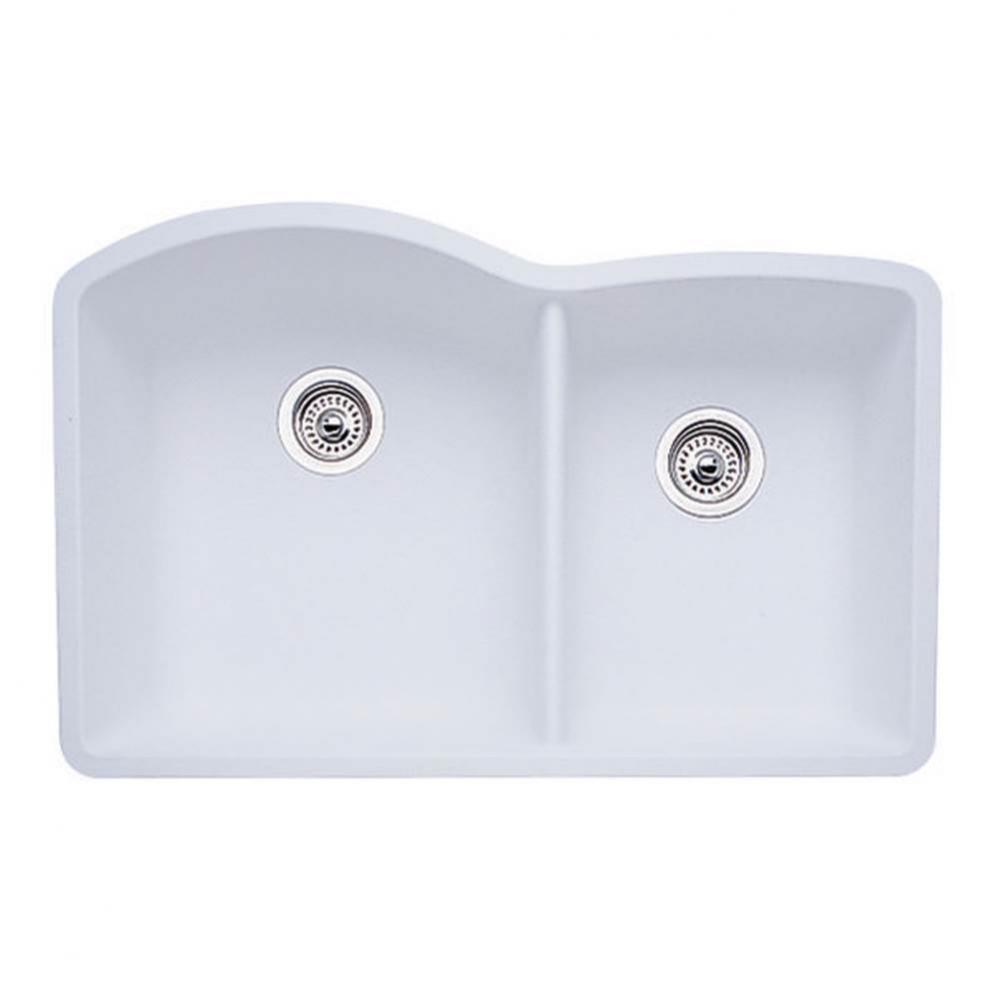 SILGRANIT® Double Bowl 60/40 Offset Undermount Sink