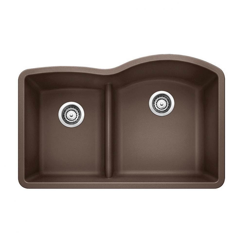 SILGRANIT® Double Bowl 40/60 Offset Low Divide Undermount Sink