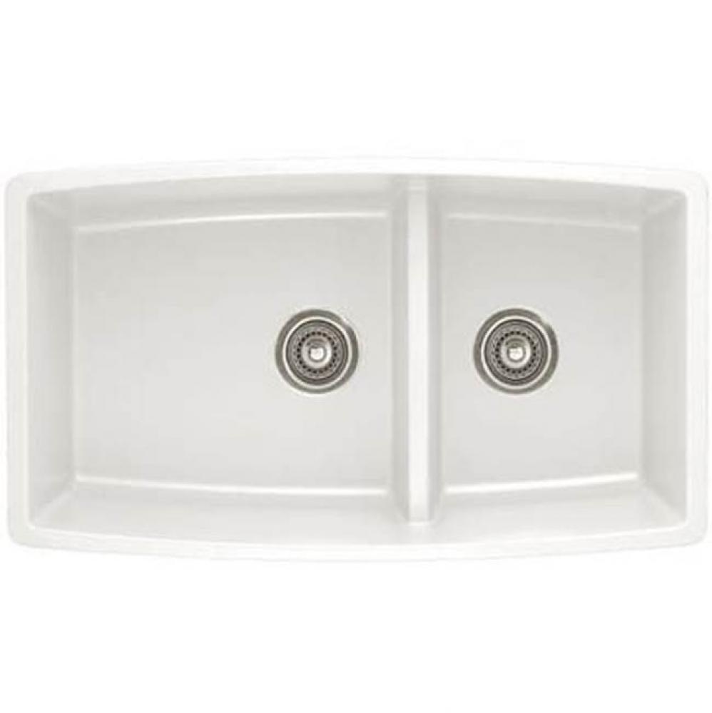 SILGRANIT® Double Bowl 60/40 Offset Low Divide Undermount Sink
