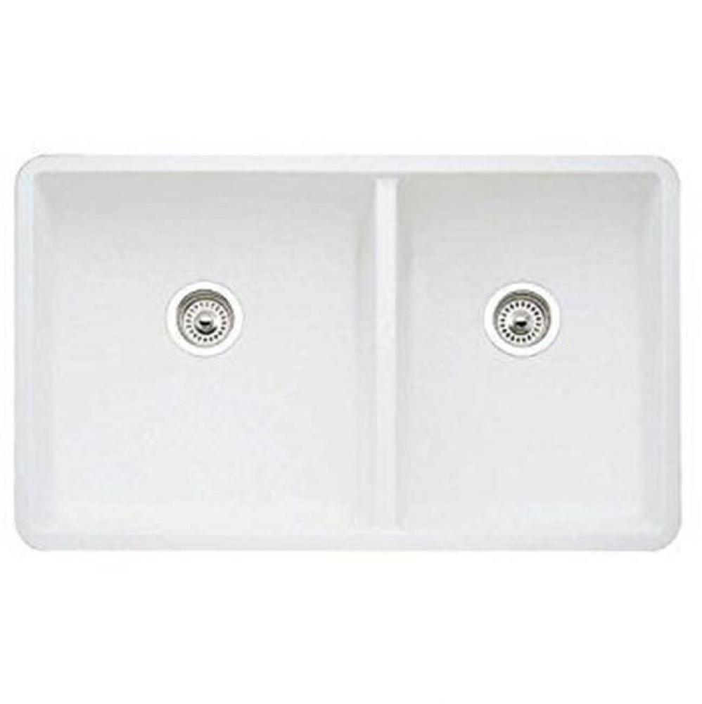 SILGRANIT® Double Bowl 60/40 Offset Undermount Sink