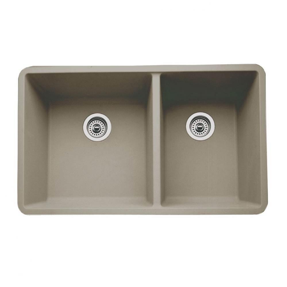 SILGRANIT® Double Bowl 60/40 Offset Undermount Sink