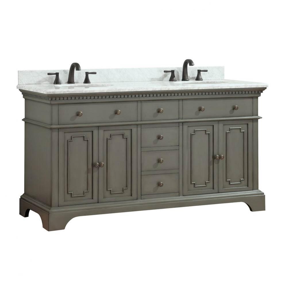 Andressa® Classic 61'' Double Bowl Bathroom Vanity