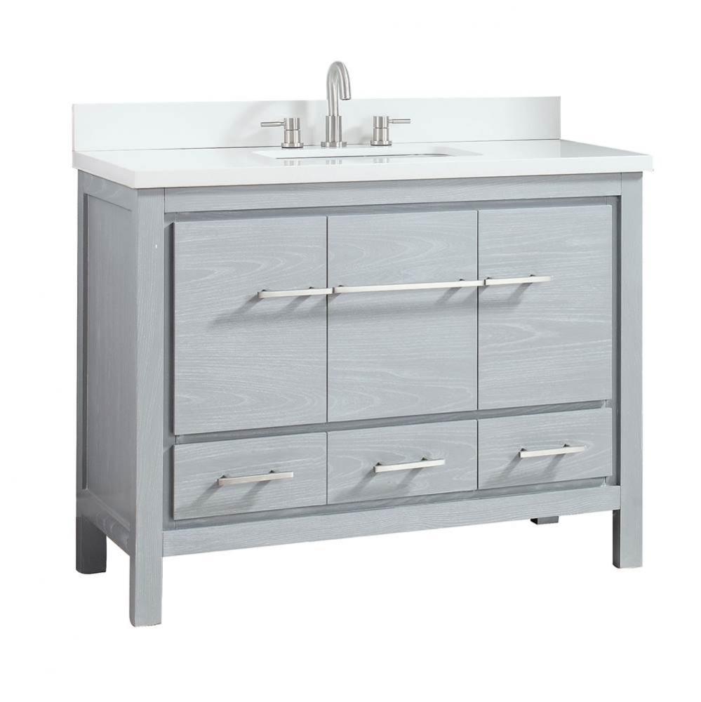 Andressa® Eclectic 43'' Single Bowl Bathroom Vanity