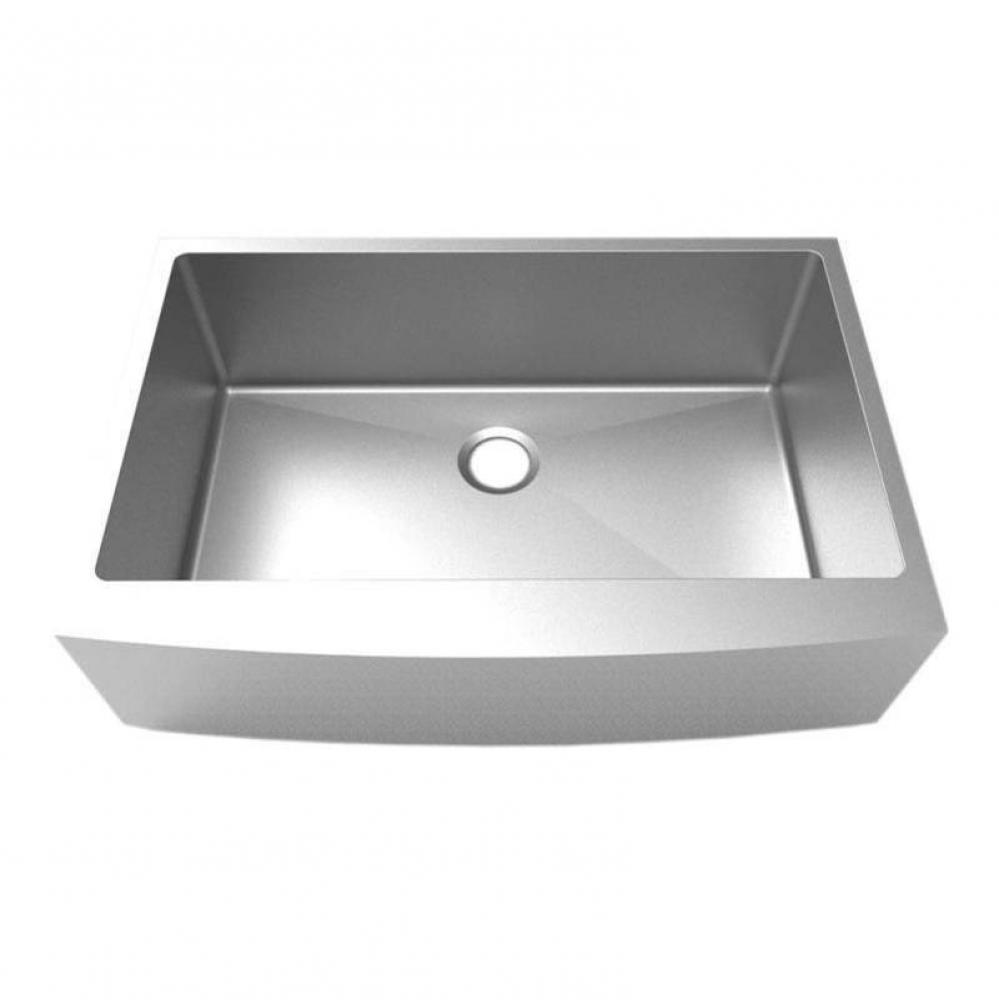 16 Gauge Apron Front Single Bowl Sink