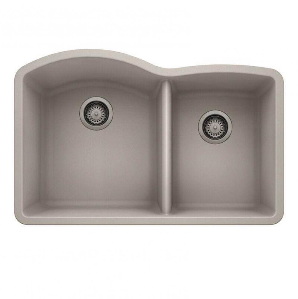 SILGRANIT® Double Bowl 60/40 Offset Undermount Sink