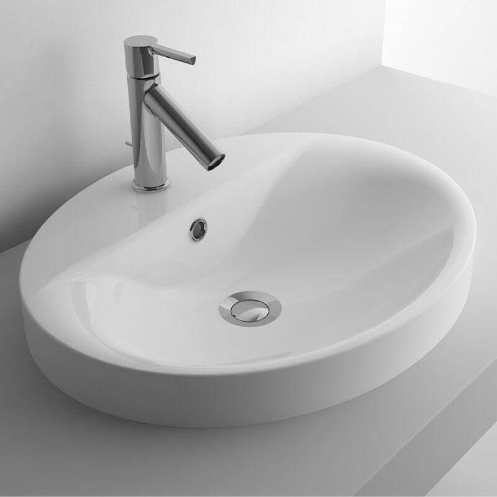 Modern Oval Vessel Sink