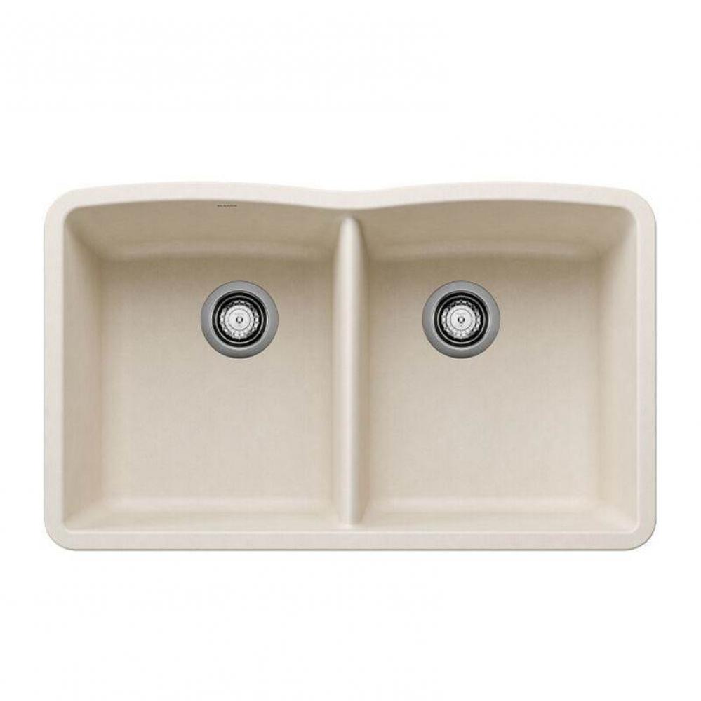 SILGRANIT® Double Bowl 50/50 Low Divide Undermount Sink