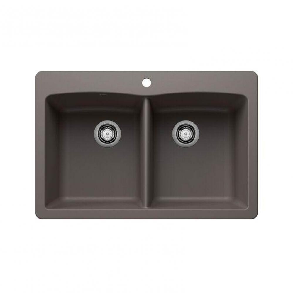 SILGRANIT® Double Bowl 50/50 Dual Mount Sink