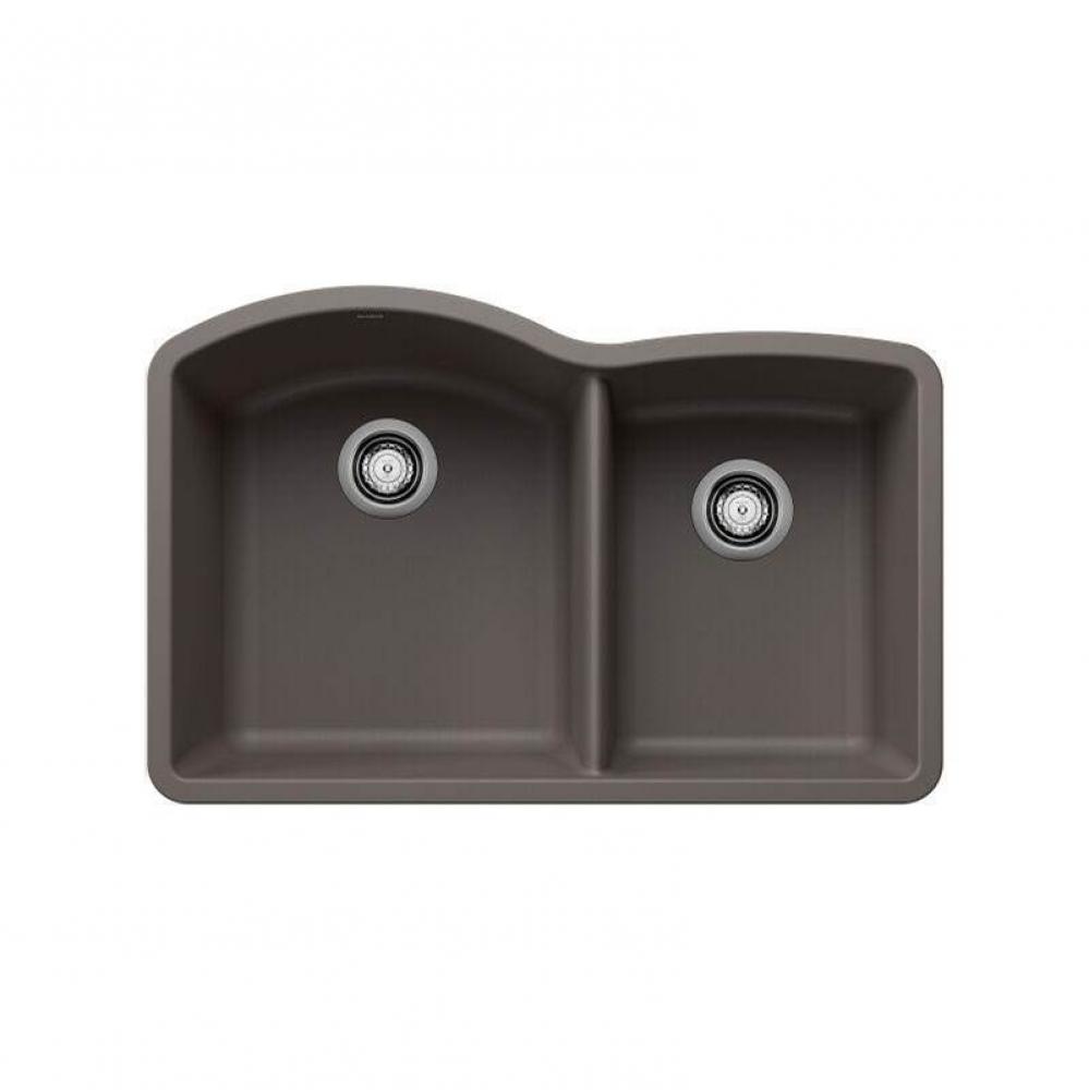 SILGRANIT® Double Bowl 60/40 Offset Undermount Sink