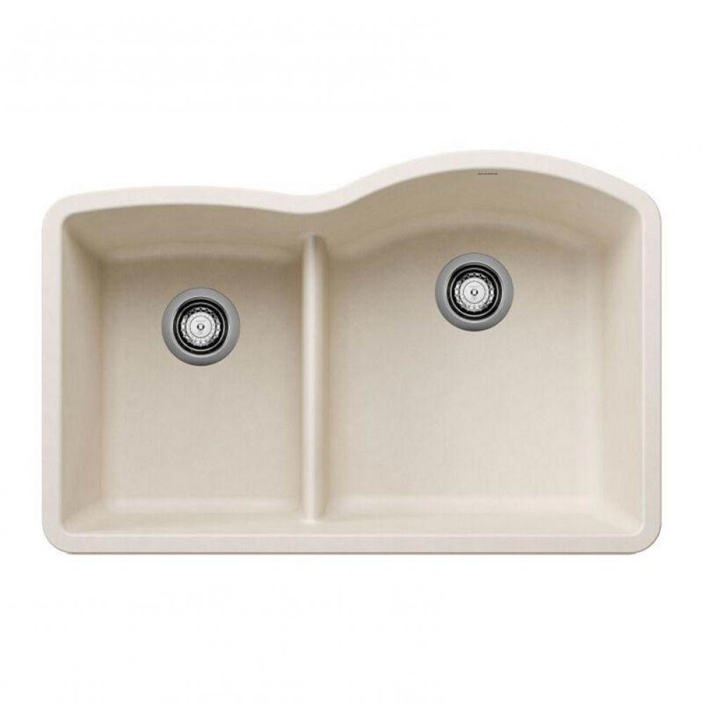 SILGRANIT® Double Bowl 40/60 Offset Low Divide Undermount Sink