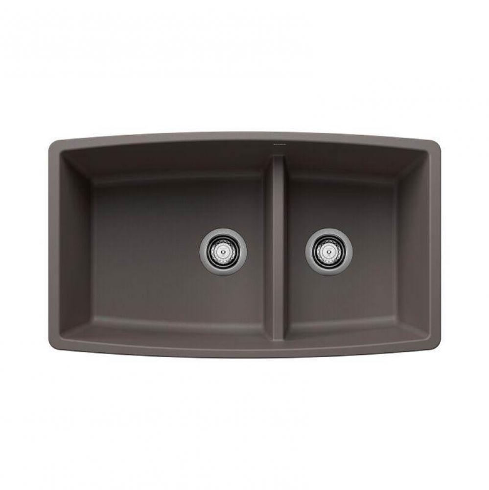 SILGRANIT® Double Bowl 60/40 Offset Low Divide Undermount Sink