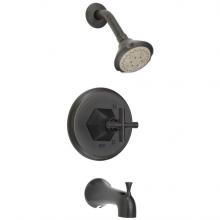 Luxart HR416TO-ORB - Heiress Tub and Shower Trim with Cross Handle