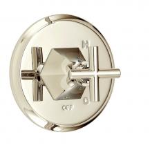 Luxart HR516TLSH-PN - Heiress Valve Only Trim with Cross Handles