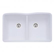 Luxart LX440185 - SILGRANIT® Double Bowl 50/50 Undermount Sink
