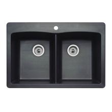 Luxart LX440220 - SILGRANIT® Double Bowl 50/50 Dual Mount Sink