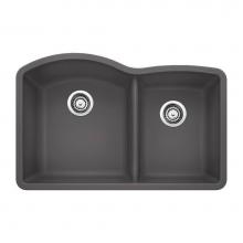 Luxart LX441469 - SILGRANIT® Double Bowl 60/40 Offset Undermount Sink