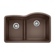 Luxart LX441609 - SILGRANIT® Double Bowl 40/60 Offset Low Divide Undermount Sink