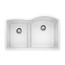 Luxart LX441603 - SILGRANIT® Double Bowl 40/60 Offset Low Divide Undermount Sink