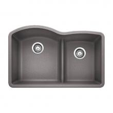 Luxart LX441592 - SILGRANIT® Double Bowl 60/40 Offset Low Divide Undermount Sink
